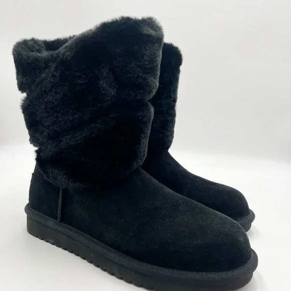 UGG Shoes Koolaburra By Ugg Dezi Short Black Suede Boot Poshmark